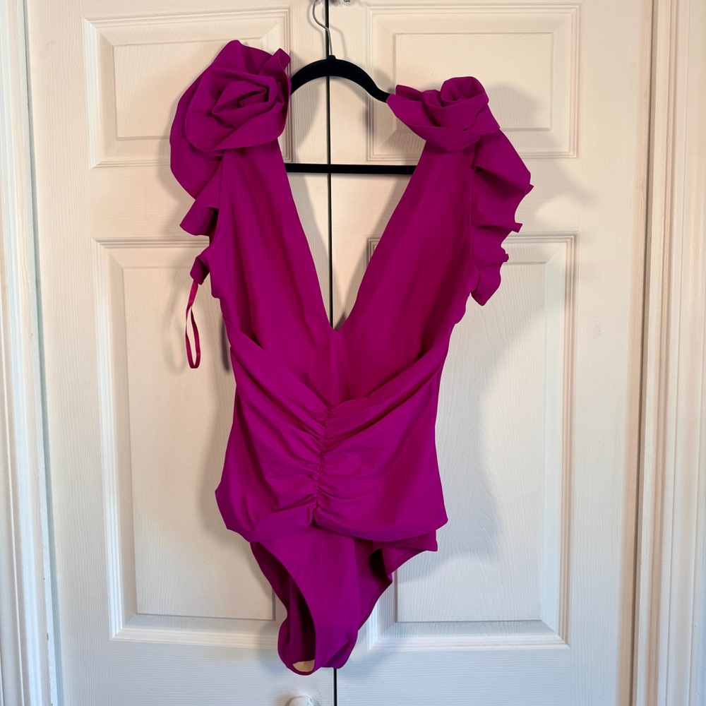 Chiara Boni La Petite Robe Classic Koji One‎ Piece Swimsuit Pink 12 - Picture 5 of 7